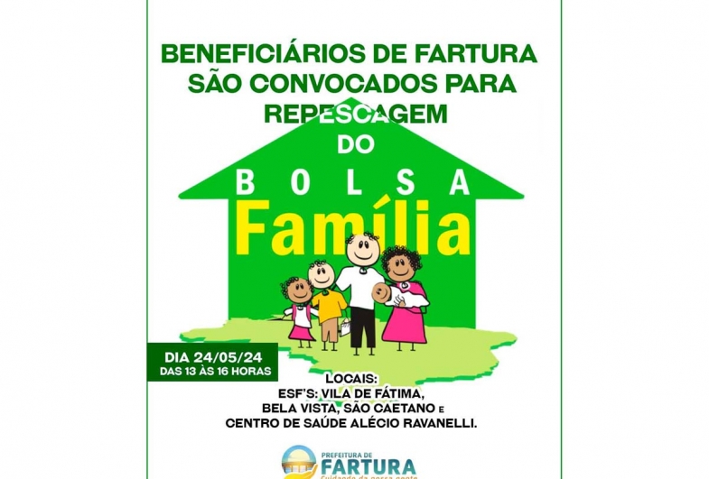 Beneficiários de Fartura são convocados para repescagem do Bolsa Família