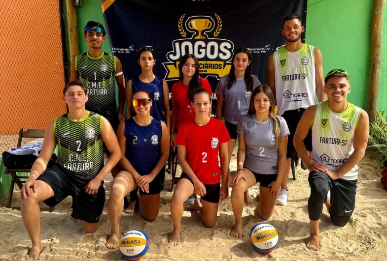 Fartura conquista pódio no vôlei de praia nos Jogos Comerciários