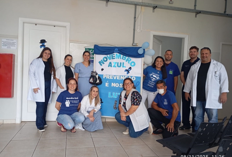 Gestora da Atenção Básica Josiele, enfermeiros João, Marilisa, Isabella, Amanda e Isabella, Médicos Dr. Ney e Dr. Vitor, técnica de enfermagem Adriellen e ACS Domingos