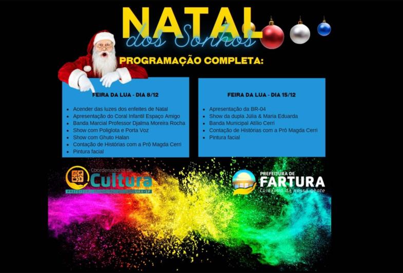 Natal dos Sonhos: Hoje serão acesas as luzes dos enfeites na Praça 9 de Julho