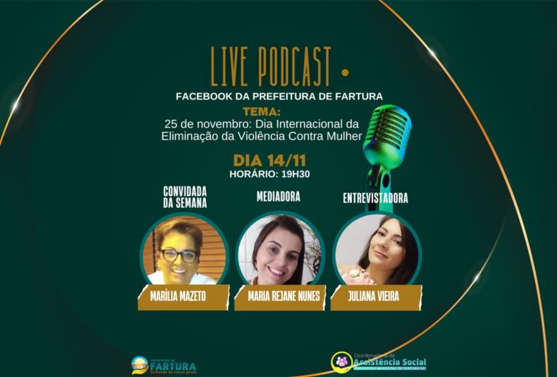 Marília Mazeto é a convidada da semana da Live Podcast da Assistência Social