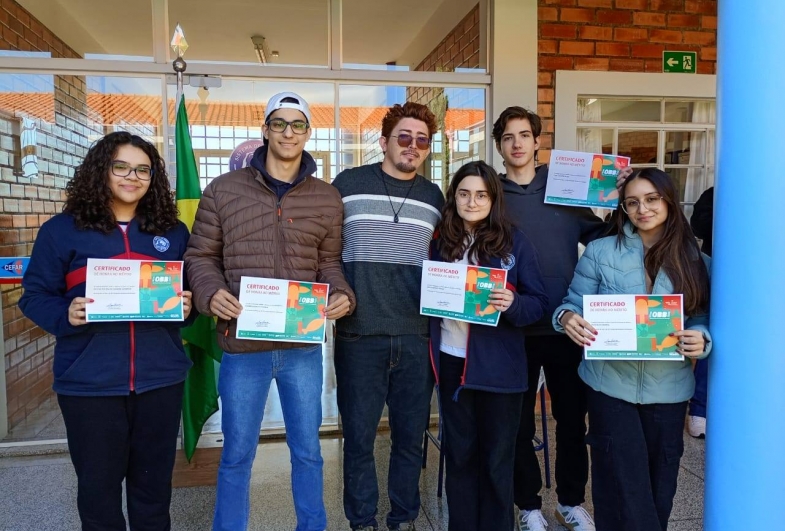 Alunos do Cefar recebem Certificado de Honra ao Mérito na Olimpíada Brasileira de Biologia