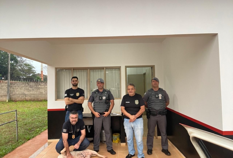 Polícia Civil resgata cão vítima de maus-tratos e captura procurado em Arandu