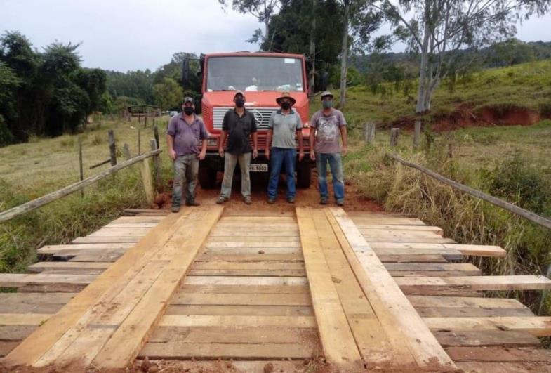 Prefeitura de Avaré recupera pontes localizadas na zona rural