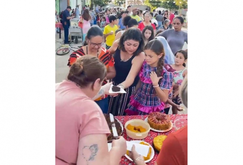 As comidas típicas fizeram sucesso entre os participantes