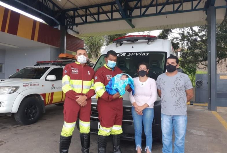 Equipe de resgate da CCR SPVias salva bebê engasgado na rodovia SP-127