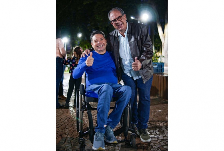 Vereador Anderson Lima e prefeito Marcão do Haras