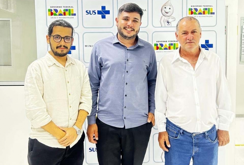 Vereadores Professor Henrique, Léo Maia e Toninho do Batista