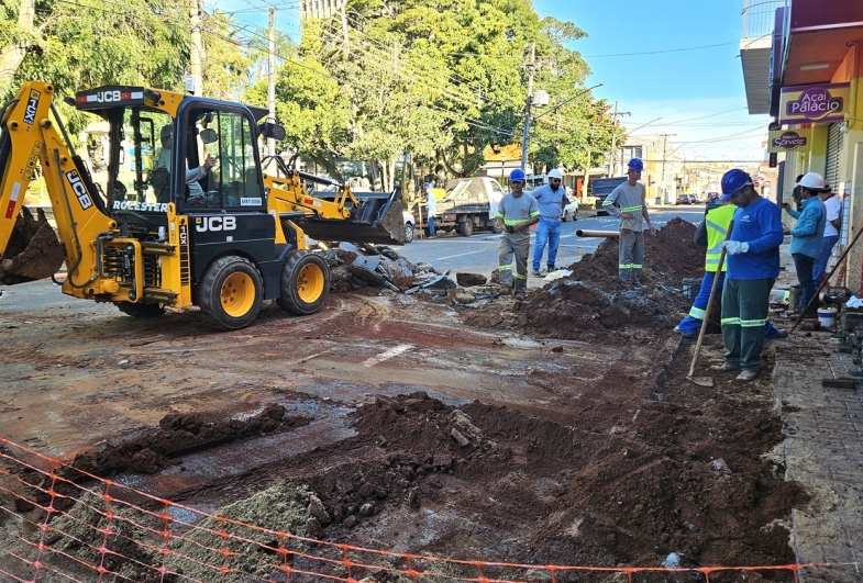 Trecho da Rua Alagoas segue interditado para obras nesta sexta-feira, 19