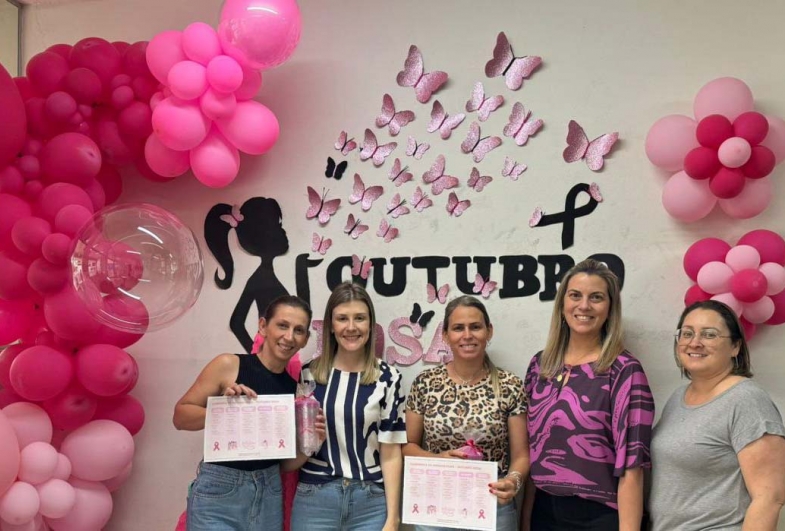 Campanha Outubro Rosa incentiva prevenção ao câncer em Taguaí