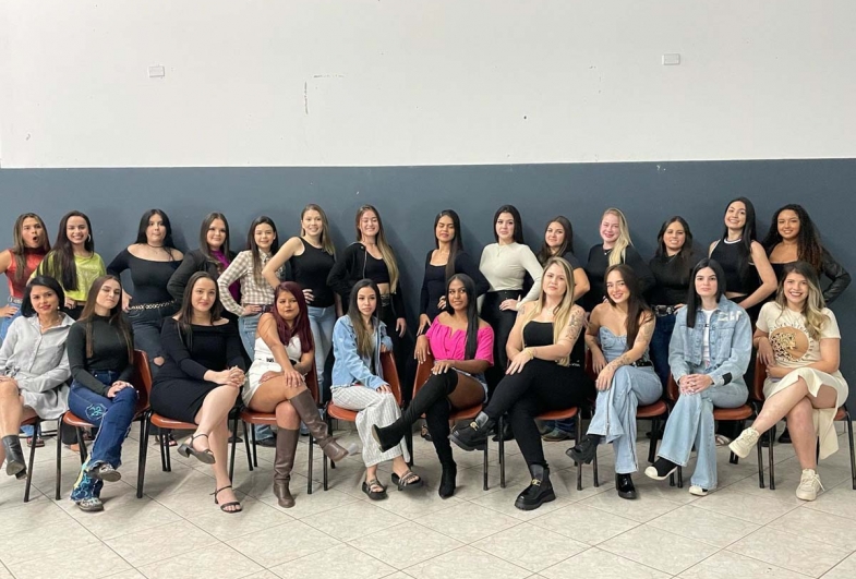 As candidatas da pré-seleção para o baile da escolha da Rainha da ExpoTaguaí 2025  que disputarão as 10 vagas que seguem para a final