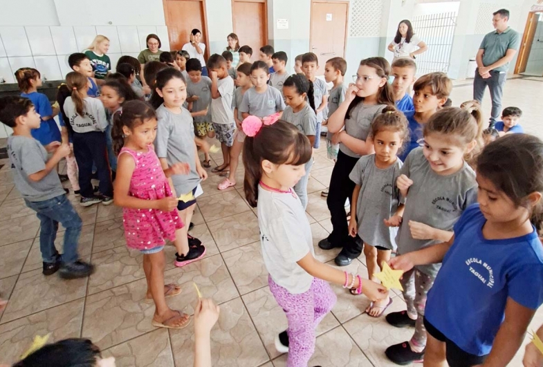 O clima de entusiasmo marcou o dia das crianças