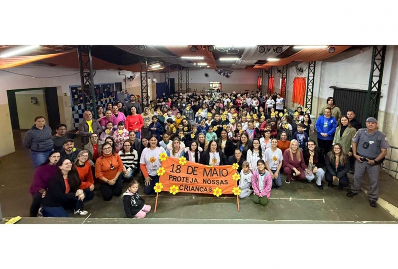 Alunos da rede municipal de Sarutaiá participam do Maio Laranja