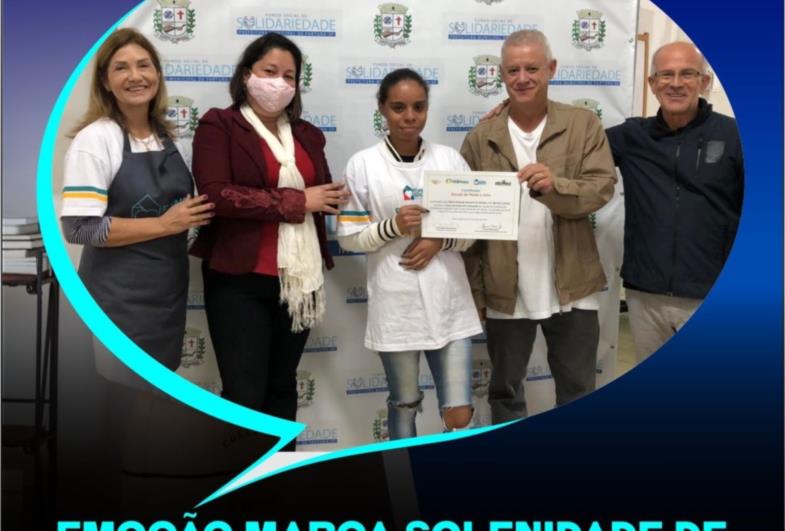 Emoção marca solenidade de entrega de certificados a alunos da Escola da Moda e Arte