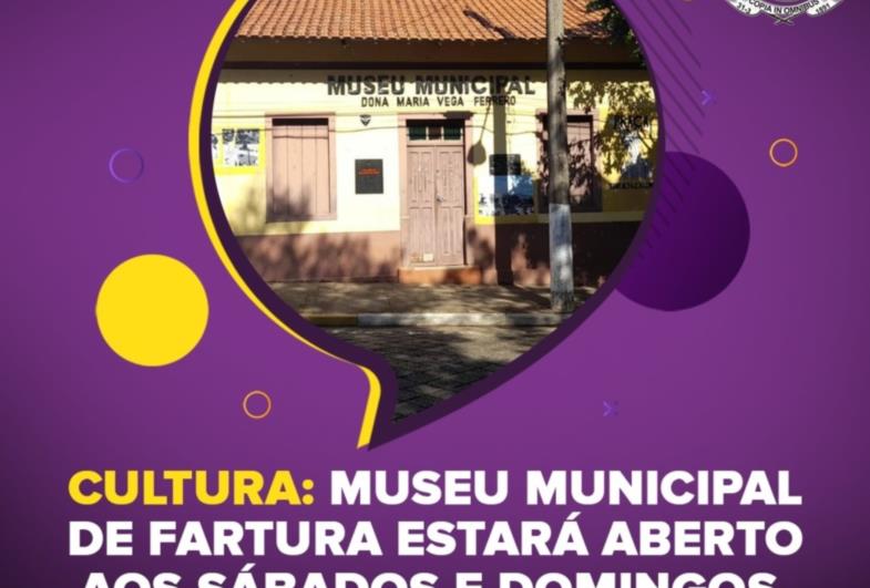 Cultura: Museu Municipal de Fartura estará aberto aos sábados e domingos