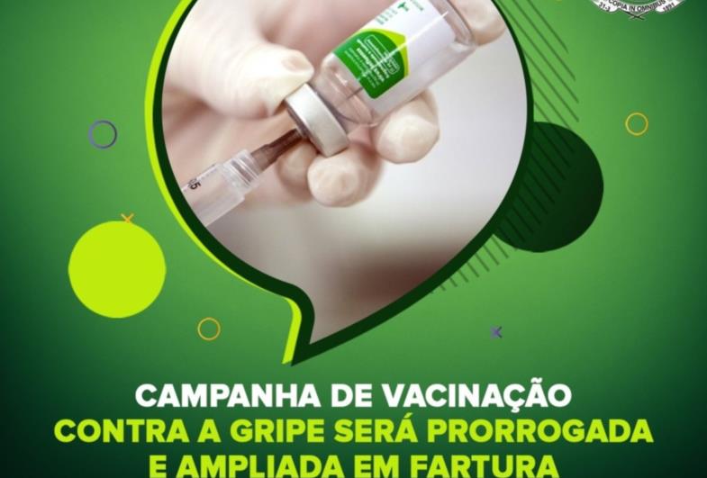 Campanha de vacinação contra a gripe será prorrogada e ampliada em Fartura