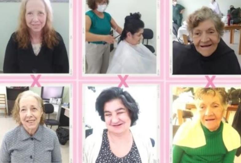 Em celebração ao Dia da Mulher, idosas ganham 'momento de beleza' em asilo