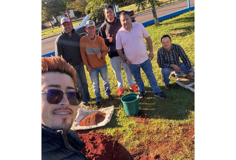 Giliard Marinho mestre em biologia, Willian Fernandes, Marcos Bergamo, Danilo Soldera, Marcos Custódio e o Vereador Dudu da ambulância