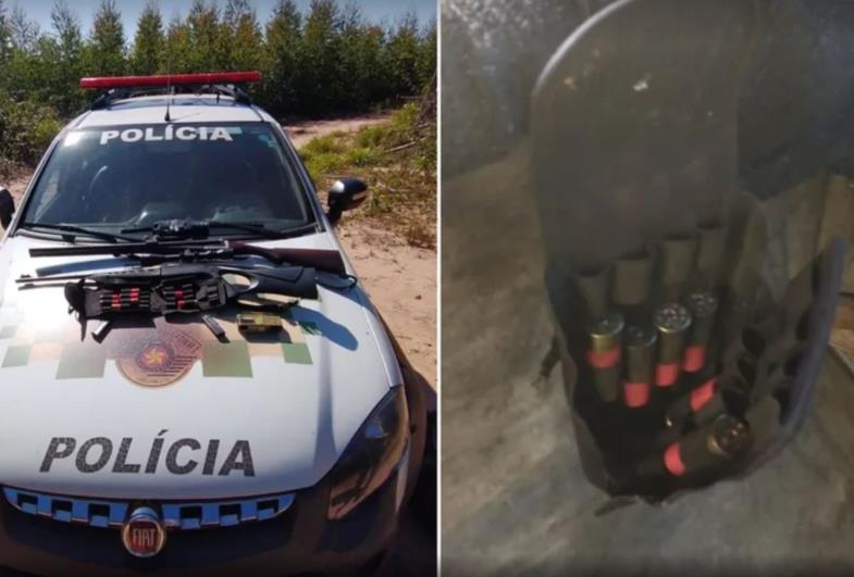 Polícia Ambiental prende caçador com arma de fogo sem registro