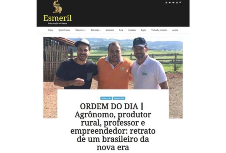 Zé Guilherme Lança de Taguaí é capa da revista “Esmeril”
