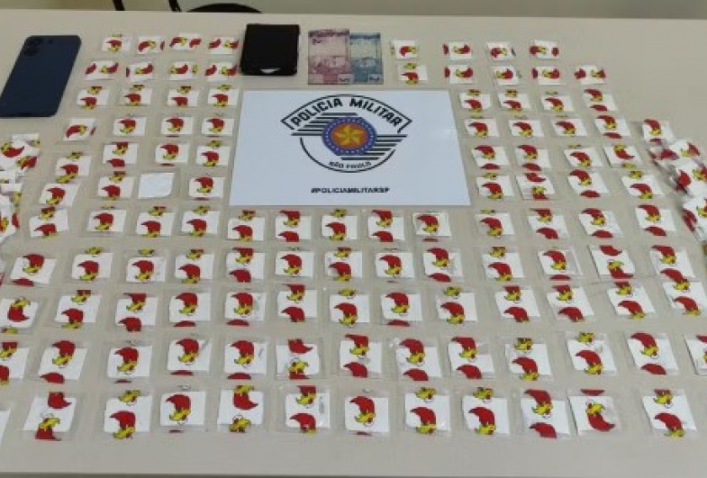 Polícia apreende droga com estampa de Pica-pau em Cerqueira César
