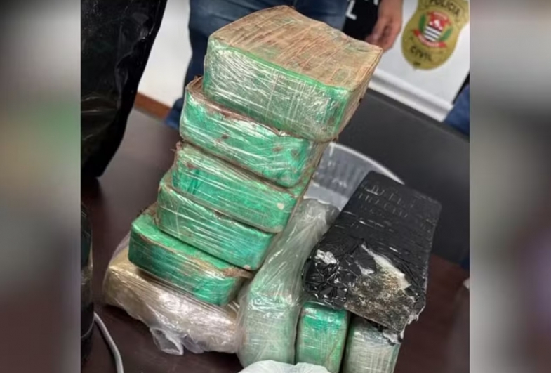 Dentro de residências em Sorocaba, foram localizadas porções de drogas durante a operação desta terça-feira (11) — Foto: Reprodução/Polícia Civil