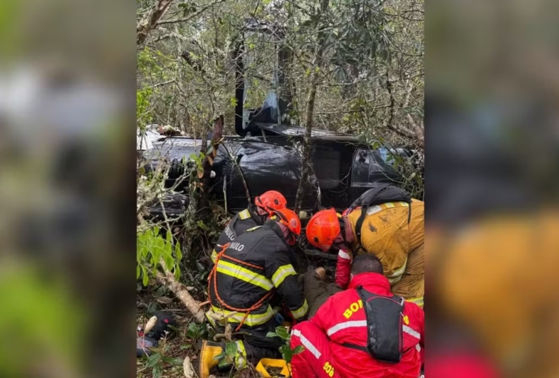 Queda de helicóptero em Iaras mobiliza forças de segurança e leva à captura de procurado