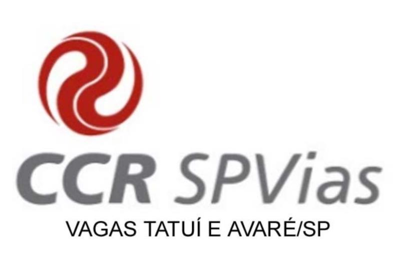CCR SPVias está com vagas abertas para região de Tatuí e Avaré