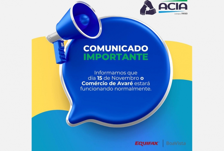 Associação Comercial de Avaré informa