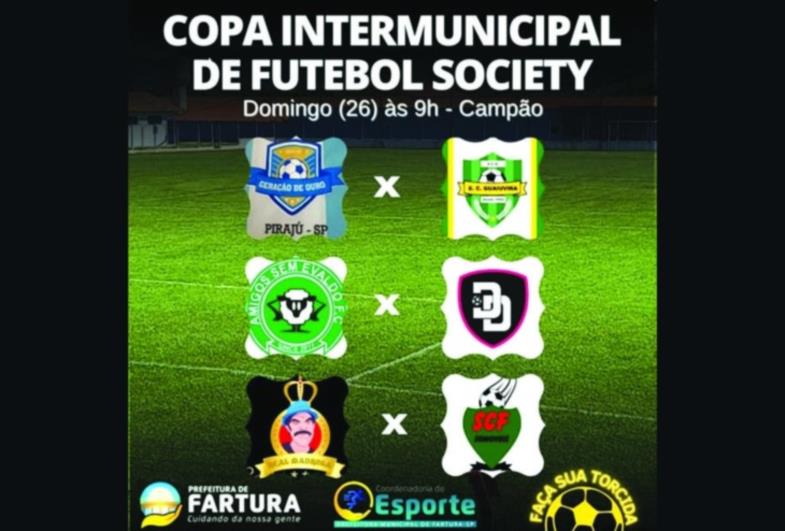 Domingo (26) tem início da copa intermunicipal de futebol society