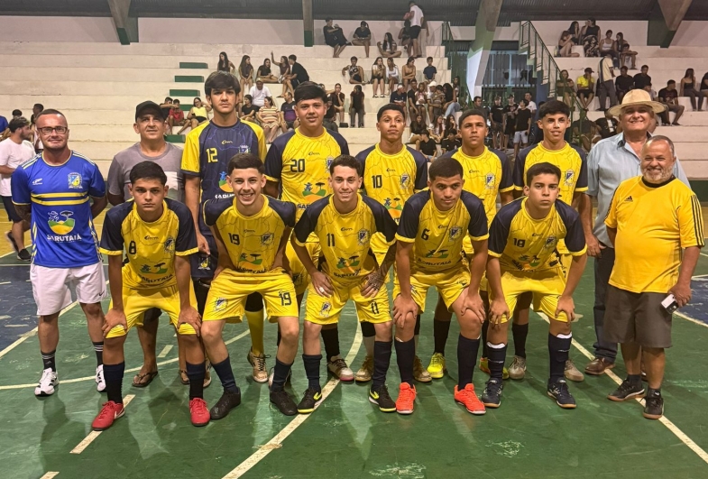 Equipe de futsal de Sarutaiá estreia com vitória e goleada nos Jogos da Juventude 