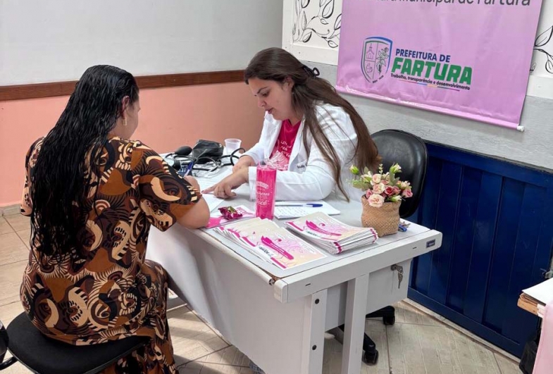 As participantes puderam fazer exames de aferição de pressão arterial