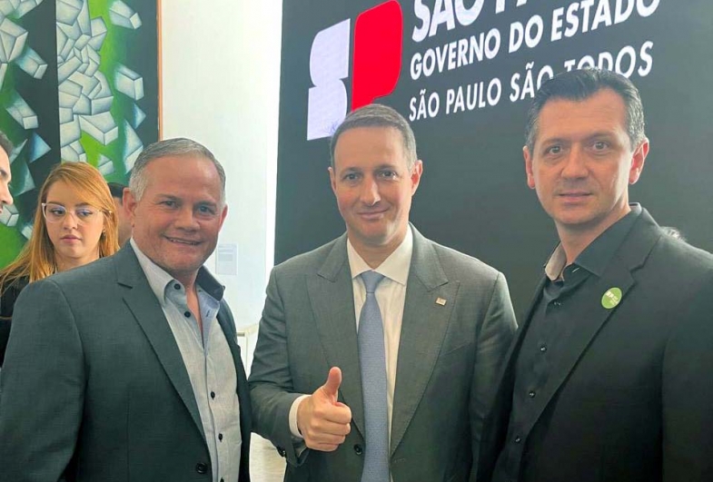 Prefeito Edinho Fundão de Taguaí marca audiência com secretário de Segurança Pública do Governo do Estado