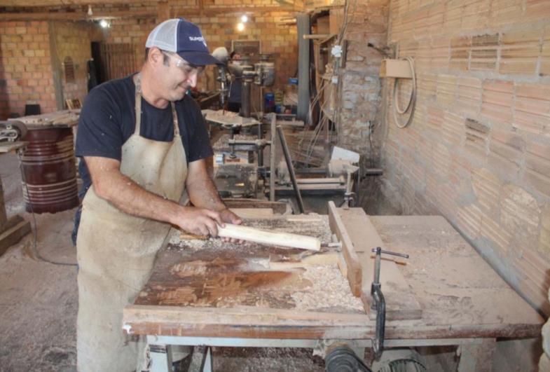 Farturense produz madeira para confecção de móveis Pet