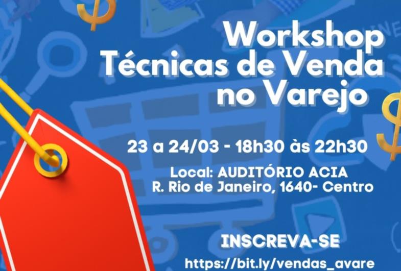 Workshop sobre técnicas de vendas está com inscrições abertas em Avaré