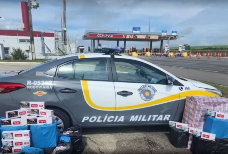 Polícia Rodoviária prende trio com cigarros contrabandeados em rodovia de Itararé