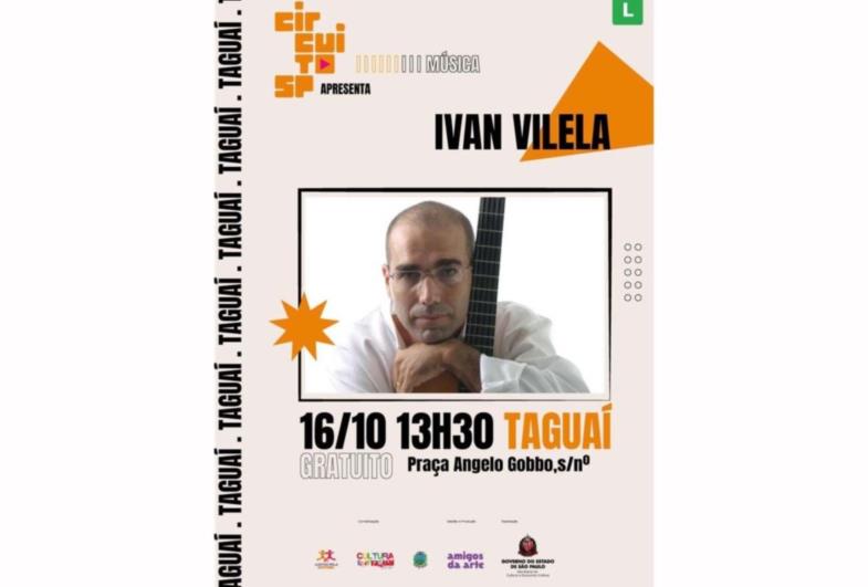 Oficina de viola e show com Ivan Vilela acontece em Taguaí