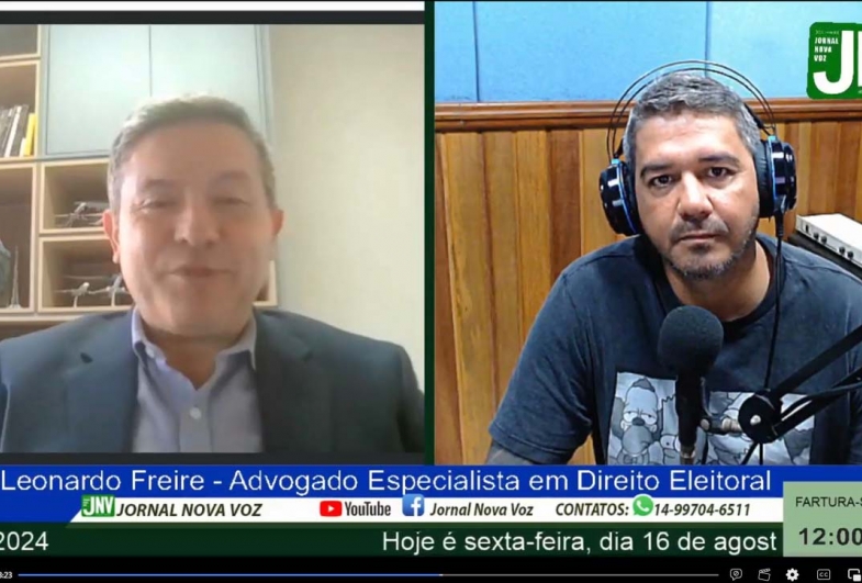 Especialista em Direito Eleitoral esclarece regras da campanha eleitoral de 2024 em entrevista ao Jornal Nova Voz