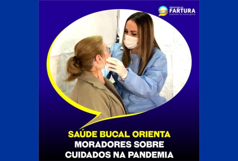 Saúde Bucal orienta moradores sobre cuidados na pandemia