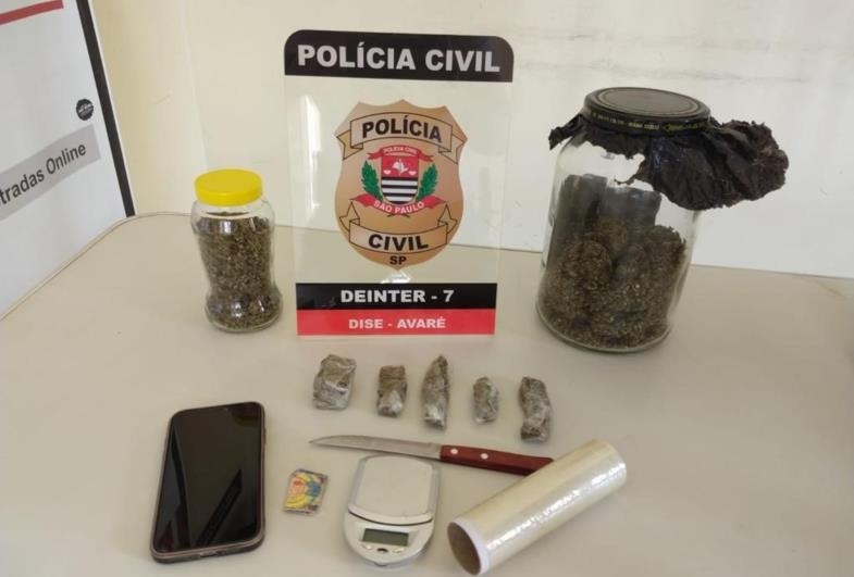 Polícia Civil prende homem em flagrante por tráfico de drogas em Avaré 