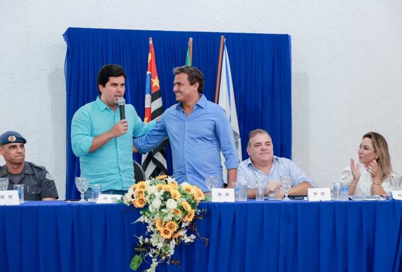 Ministro do Esporte, André Fufuca e deputado federal Maurício Neves anunciam recursos para cidades do Sudoeste do Estado