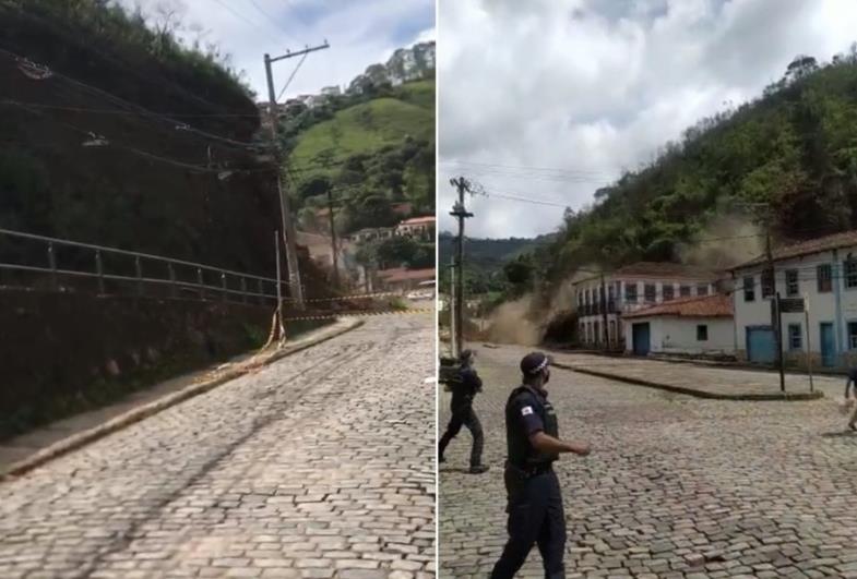 Área de deslizamento em Ouro Preto foi evacuada cerca de 40 minutos antes do colapso