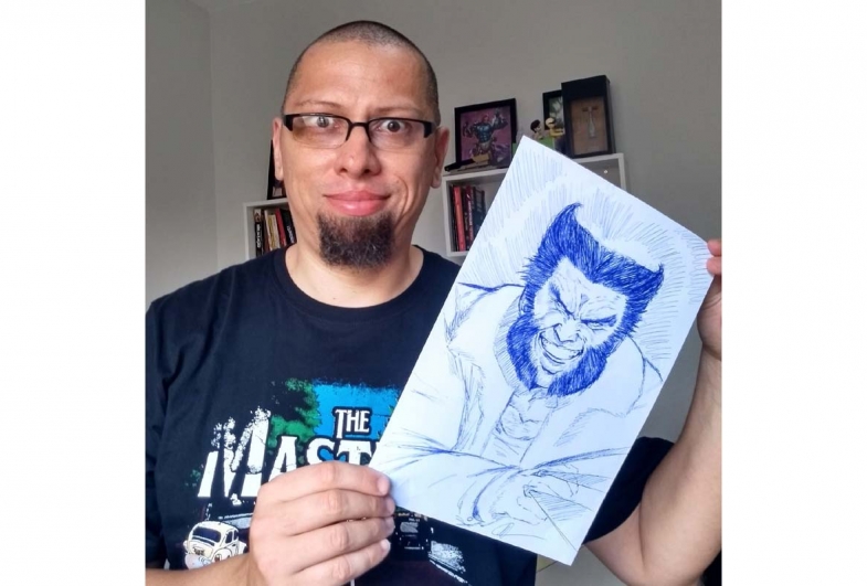 O professor Beto Almeida é referência em artes visuais em Avaré