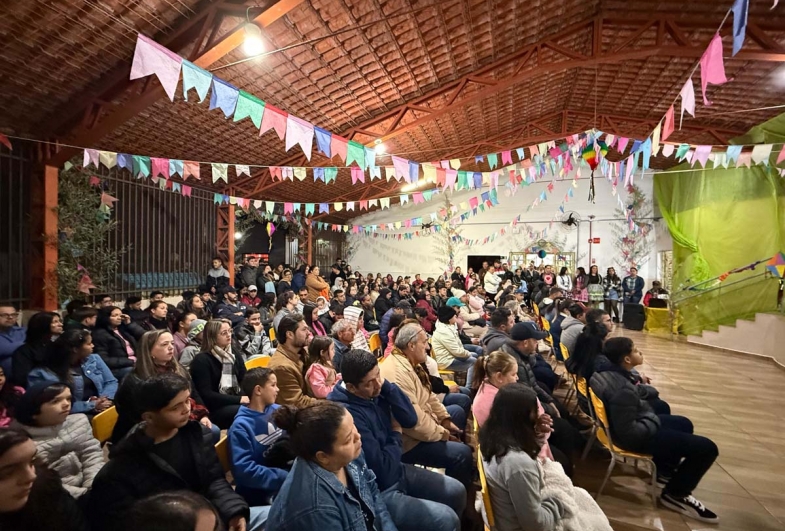Pais e familiares estiveram presentes