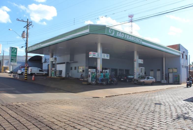 Posto São Francisco o único do segmento na Rua Barão do Rio Branco