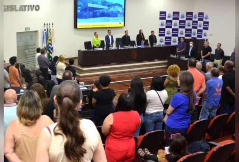 A denúncia foi aceita na primeira sessão do ano, realizada na segunda-feira (2) em Itapeva — Foto: Reprodução/Câmara Municipal de Itapeva