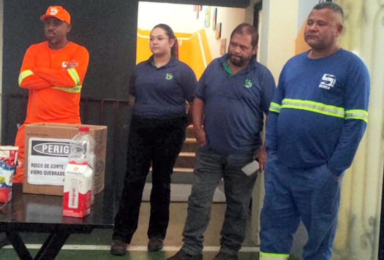 Profissionais do Meio Ambiente que participaram da ação