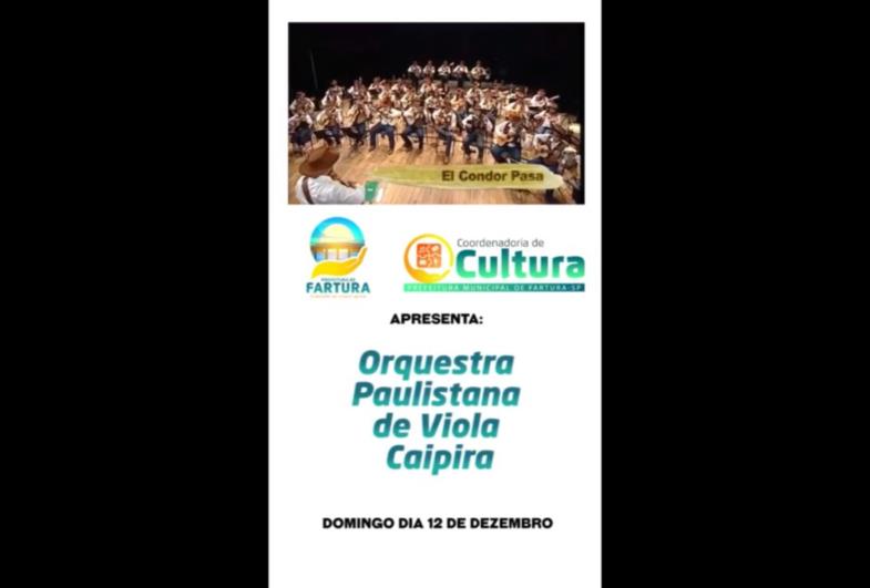 Orquestra Paulistana de Viola Caipira se apresenta neste domingo (12) em Fartura