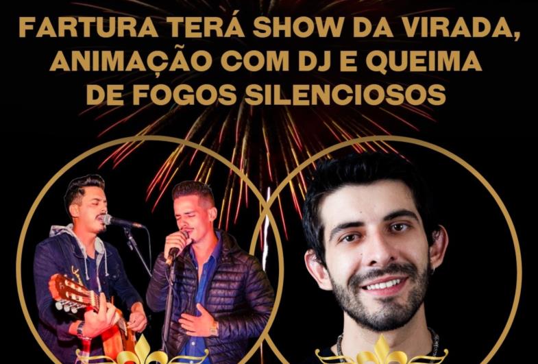 Fartura terá show da virada, animação com DJ e queima de fogos silenciosos