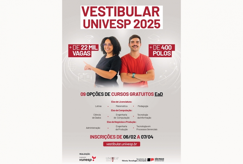 UNIVESP está com inscrições abertas para Vestibular 2025